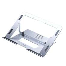 Adjustable Laptop Stand, Portable Aluminum Laptop Riser Compatible With MacBook Air Pro,  HP, Silver, Computer Stand - Silver - View 2