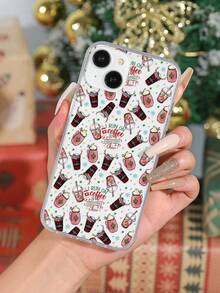 1 Miếng Đầy màu sắc Giáng sinh Uống In Ốp lưng & bao da điện thoại , Tương thích với iPhone người mẫu - Nhiều màu - Xem 2