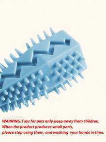 1pc Solid Color Pet Chew Toy - Blue - View 4