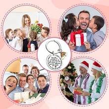 10份感謝老師禮物,鎖匙扣,感謝你,讓你對自己的工作感到驕傲,感謝鑰匙扣,適用於女性男性離職同仁員工護士禮物 - 銀色 - 查看 6