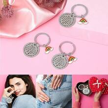 10份感謝老師禮物,鎖匙扣,感謝你,讓你對自己的工作感到驕傲,感謝鑰匙扣,適用於女性男性離職同仁員工護士禮物 - 銀色 - 查看 2