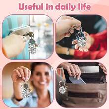 10份感謝老師禮物,鎖匙扣,感謝你,讓你對自己的工作感到驕傲,感謝鑰匙扣,適用於女性男性離職同仁員工護士禮物 - 銀色 - 查看 3