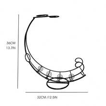 創意黑色海盜船酒架裝飾酒櫃紅酒杯架帶滴水盤 - 黑色 - 查看 2