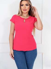 Women T-Shirts - Màu Hồng baby - Xem 4