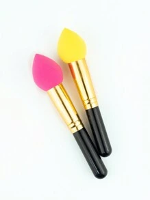2支化妝海綿刷,粉底掃 - 彩色 - 查看 4