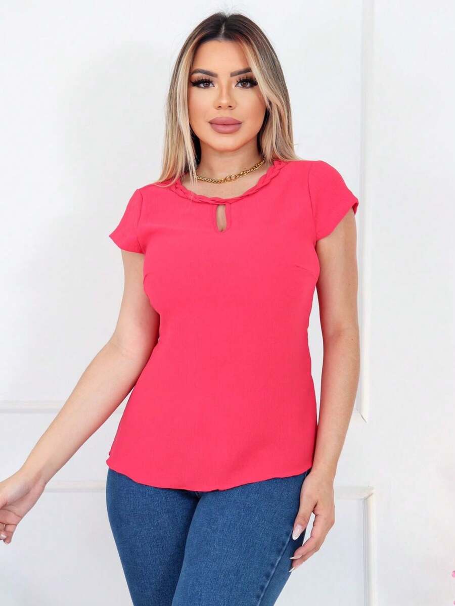 Women T-Shirts - Màu Hồng baby - Xem 1