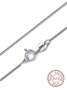 Collana in argento sterling 925 per donne e ragazze, Collana a catena a maglie, con chiusura a moschettone - ultra sottile e resistente, lunghezze 16/18/20/22/24 pollici di FOREVER QUEEN