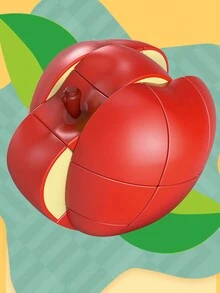 Panxin創意水果方塊香蕉蘋果教育拼圖玩具 - 紅色 - 查看 4