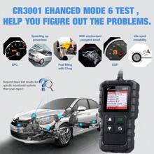 Launch X431 Creader Cr3001 Escáner Obd2 De Fallos Del Motor Automotriz Lector De Código Obdii Obd Herramienta De Diagnóstico Escaneo Gratuito De Actualización - Rojo - Ver 5