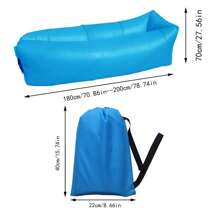1 PC Inflatable Lounger - Best Air Lounger Sofa For Camping, Hiking - Ideal Inflatable Couch For Pool And Festivals - Perfect Inflatable Beach Chair For Adults - Black - View 4