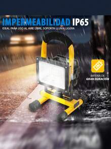 Lampara LED de Emergencia Recargable, Reflector para apagones, Lampara de Carretera - Amarillo - Ver 5