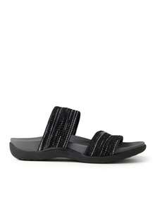 Dearfoams Women's Low Foam Double Band - màu đen - Xem 4
