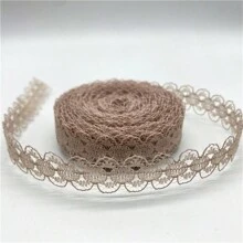 1入組10碼15mm雙面手工藝繡花網紗蕾絲提邊,用於縫製織帶裙子裝飾 - 15毫米 - 查看 13