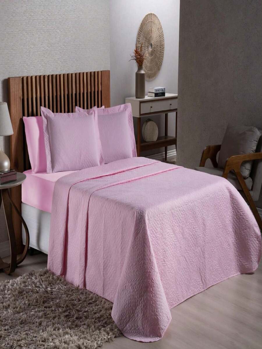 Bedspread - 淺粉色 - 查看 1