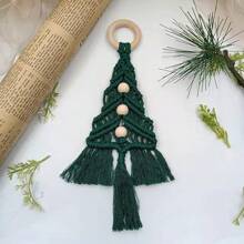 3 合 1 花邊套件成人初學者:3 Diy 聖誕花邊樹、成人工藝品、3 毫米花邊繩、波西米亞聖誕裝飾、成人花邊套件,附書面說明和視頻教程 - 彩色 - 查看 5