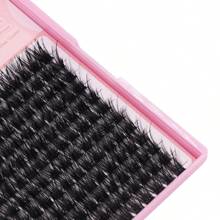 Lông mi giả chồn dày màu đen/nâu sẫm, cong chữ D, làm dày và cong vút, 1 hộp 144 sợi, có sẵn các kích cỡ 8mm/10mm/12mm/14mm/15mm/16mm/18mm/20mm, lông mi sợi chất lượng cao phù hợp cho người mới bắt đầu tự làm tại nhà hoặc chuyên nghiệp, cụm lông mi, cụm lông mi, lông mi riêng lẻ, lông mi, lông mi giả - màu đen - Xem 9