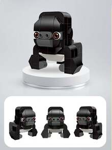 動物系列迷你積木裝飾 - 黑色 - 查看 2