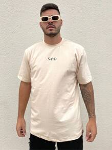 Men T-Shirts - 米色 - 查看 2