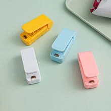 1入組迷你家用密封機，用於保存零食便攜式手持式塑料袋封口機 - 粉色 - 查看 5