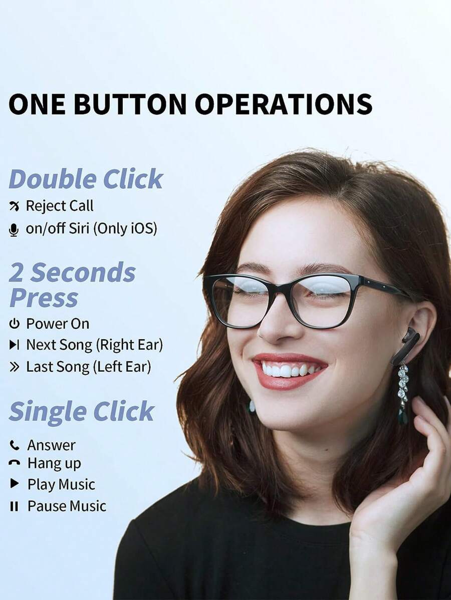 Wireless Earbuds Bluetoth Earbuds with 43Hrs Battery Life Ear Buds