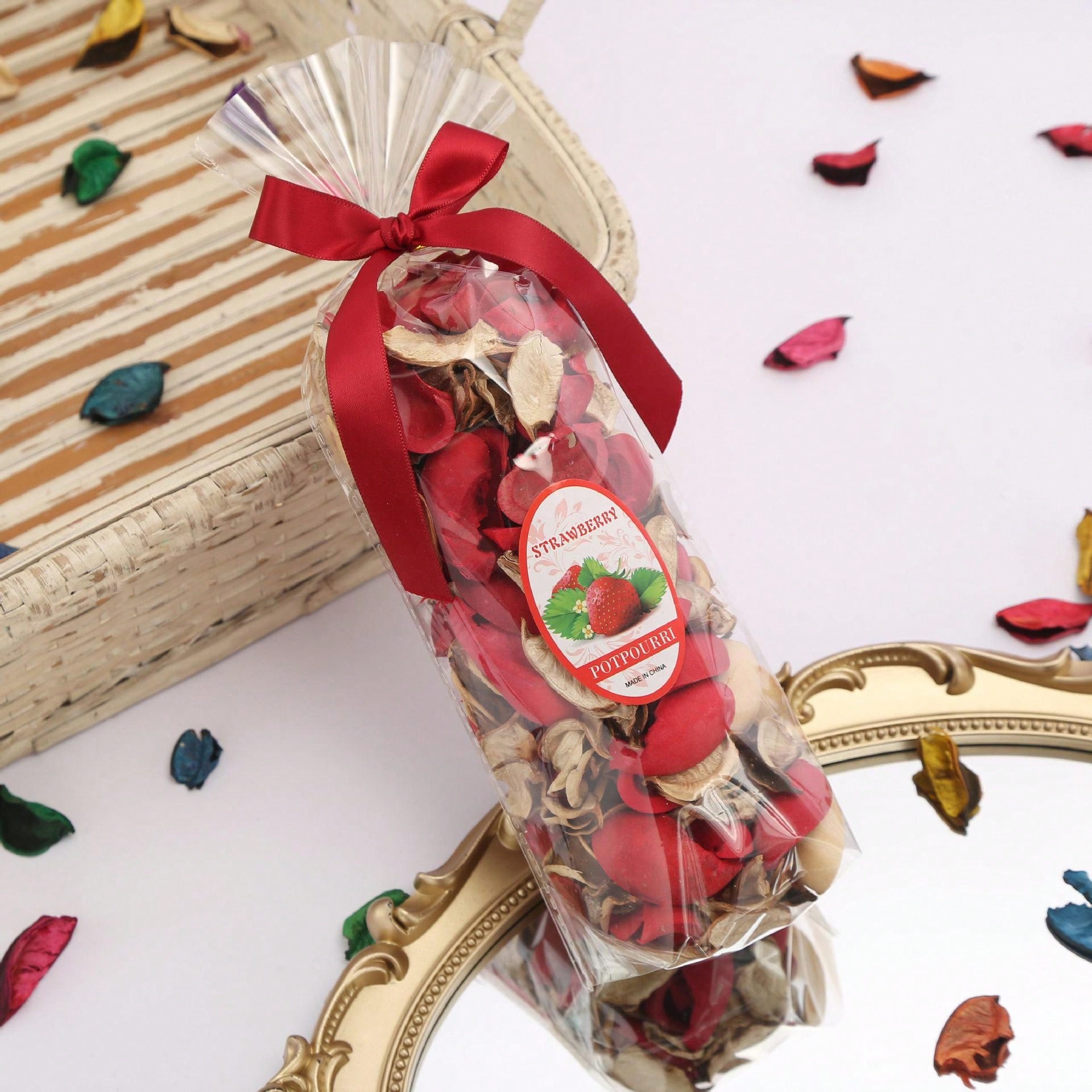 1pc Bedroom Wardrobe Sachet Bag Flower Petal Scented Wardrobe Freshener Plant Aroma Bag