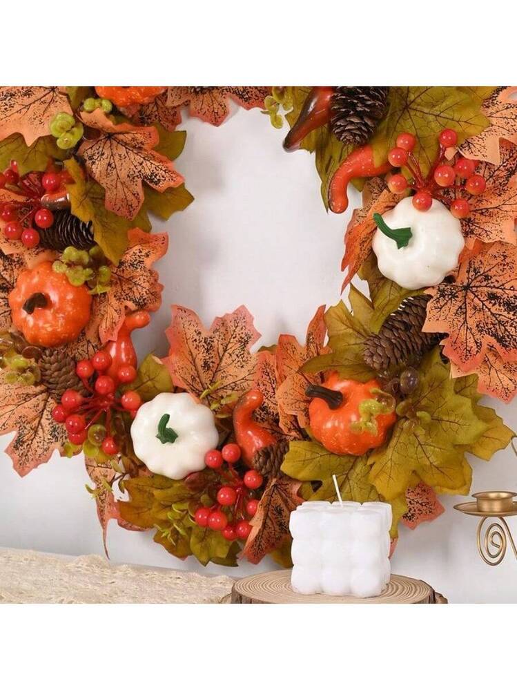 Ghirlanda di fiori in metallo per decorazione primaverile 19 cm