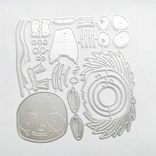 Halloween horror fantasma corte molde para álbumes de recortes realce - Plateado - Ver 3