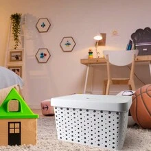 Storage Bins with Lids - trắng - Xem 2