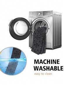 1 Pieza Alfombra Suave Para Escalones Con Patrón Variado, Alfombra De Escalera Autoadhesiva Y Antideslizante Con Absorción De Agua Para Proteger Tus Escaleras - Gris - Ver 9