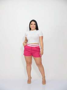 Women Shorts - Màu Hồng Tươi - Xem 1