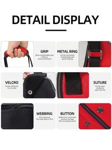 寵物行走輔助背帶,狗狗步行站立支撐攜帶者,後腿受傷輔助背帶,手術後行走輔助背帶 - 紅色 - 查看 4