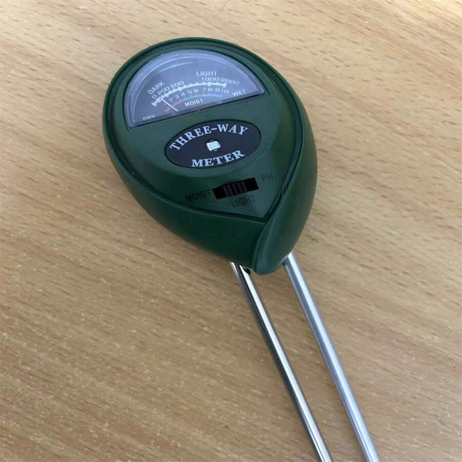 1pc Flower & Plant Soil Moisture Meter, Gardening Test Tool For Water Content - Green - View 1