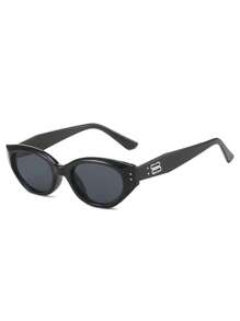 1pc Cat Eye Sunglasses For Women/Men, Round Face, Fashionable, Anti-Uv, Summer Sunglasses Beach Sun Glasses Beach Accessories For Women Sun Glasses Sunglasses Shades Basics And Suit For Sweater Jeans Sweatpants Hoodie Jackets Dress And Long Sleeve Shirt Fashionable Shade Elegant Outfit Family Outings Travel Vacation Holiday For Summer Beach Vacation,Outdoor,Travel