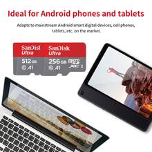 Sandisk 256gb 512gb 1tb Ultra微型sdxc Uhs-i記憶卡-最高可達150mb/s,c10、u1、全高清、a1,microsd卡 - 灰色 - 查看 5