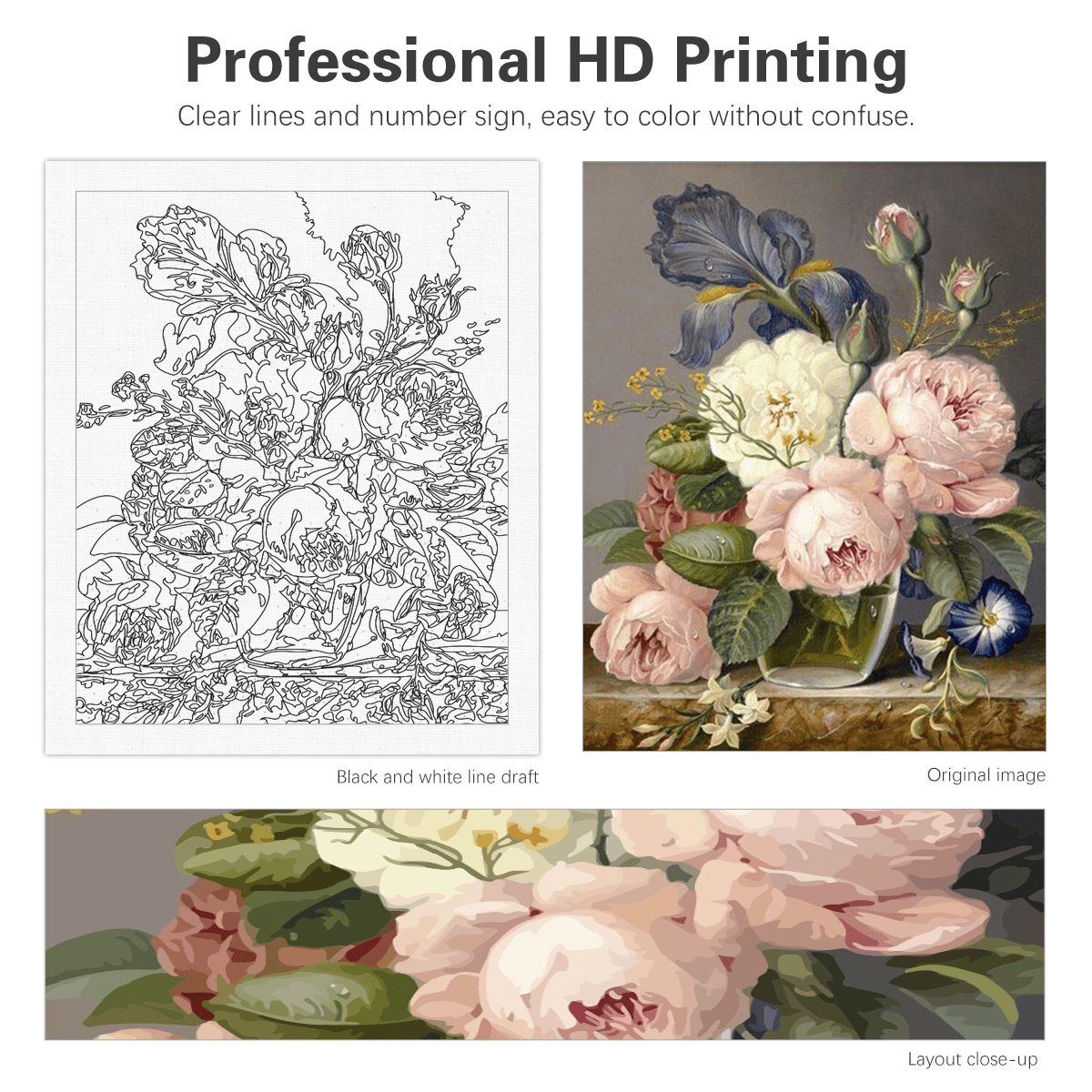 Paint by Numbers for Adults and Kids Beginner,Painting by Number Kits