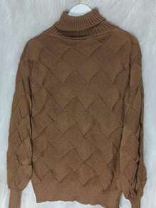 Women Sweaters - Màu nâu  Mocha - Xem 3