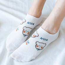 10pairs Women's Socks, Cute Rabbit Invisible Socks - Multicolor - View 5