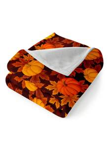 1入組數碼印花珊瑚絨毯,秋季新品,適用於所有季節,適合作為禮物,辦公室午休、寵物圍欄、家居旅行露營必備