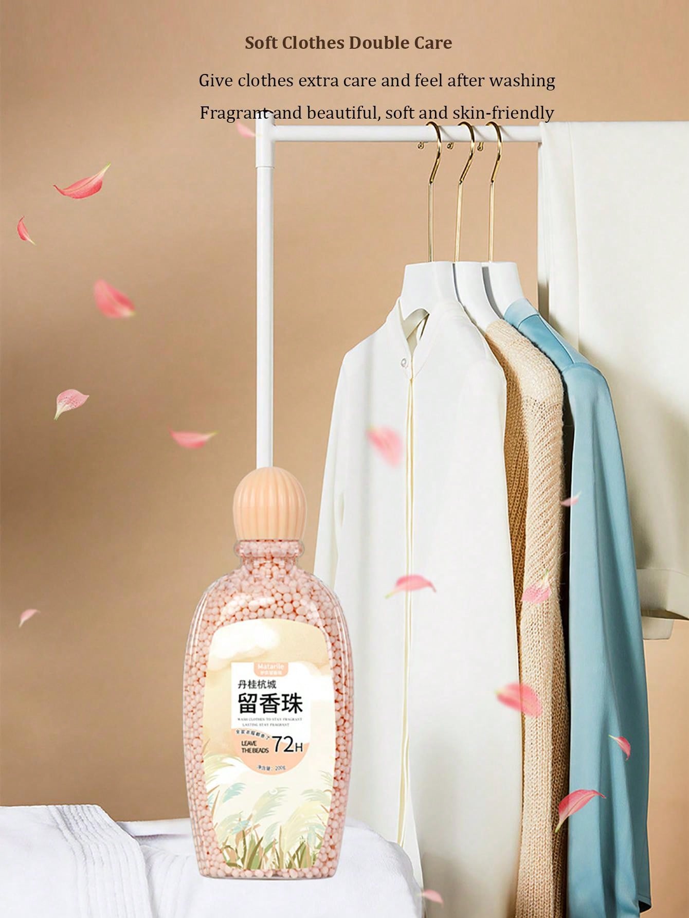 Pink Sakura Aroma Beads Laundry Softener With Longlasting Fragrance