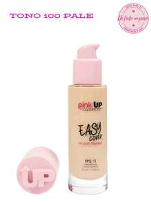 A LITTLE OF EVERYTHING Pink Up Easy Cover Liquid Makeup Base Medium Coverage SPF15 With Hyaluronic Acid Tone #100 Pale - White - View 2