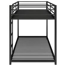 Nestfair Twin over Twin Metal Bunk Bed with Ladder