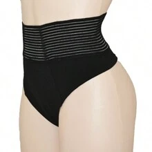 Calzon Tanga Cintura Alta Compresion Suave Sexy Lena - Negro - Ver 5