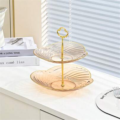 Luxury Style Fruit Plate For Living Room Home Use, Snacks Candy Display Tray, New Style Dessert Tray For Cupcake