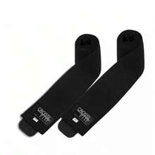 Knee Wraps Vendas Para Rodilla Cross+fit Gym Bandas Elasticas Negro - Negro - Ver 2