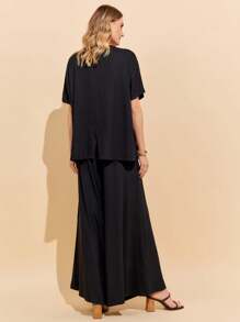 Women Sweater Co-ords - Black - View 2