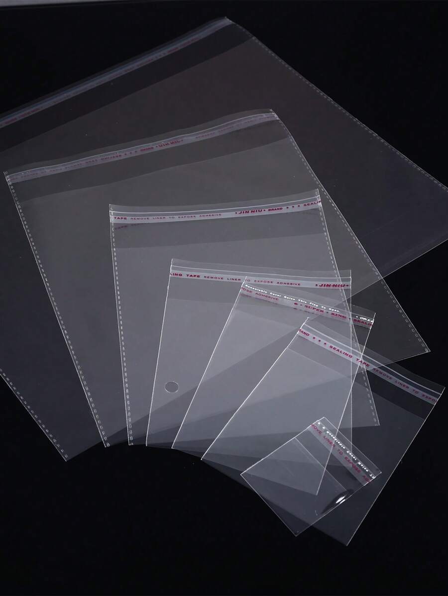 Clear Opp Self-adhesive Storage Bag In Various Sizes - Clear - View 1