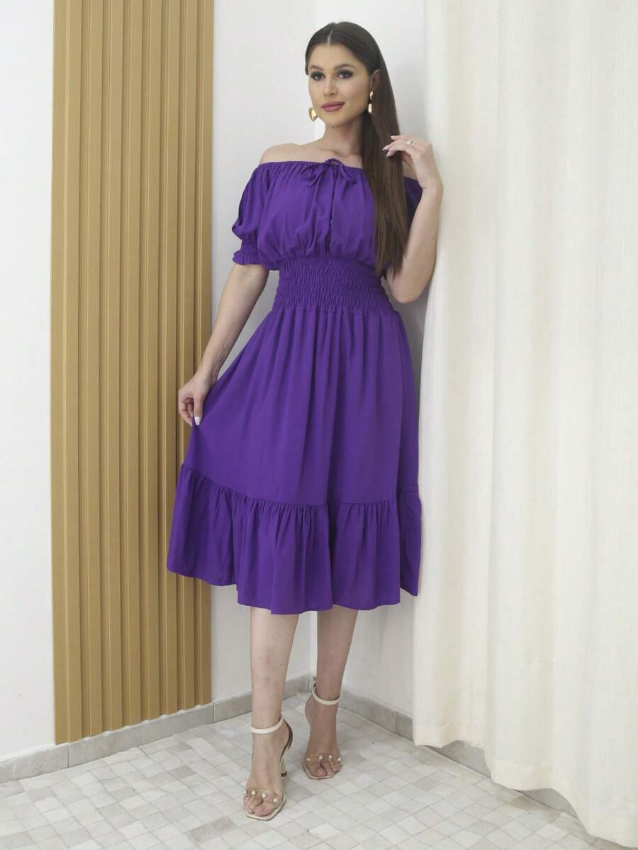 Women Dresses - Màu tím - Xem 1