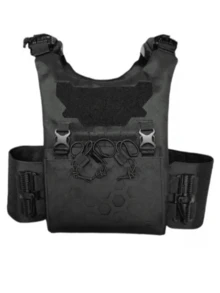 Tactical Quick Release Vest Plate Carrier - Black - View 3