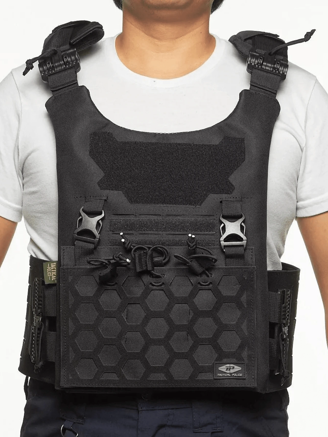 Tactical Quick Release Vest Plate Carrier - Black - View 1