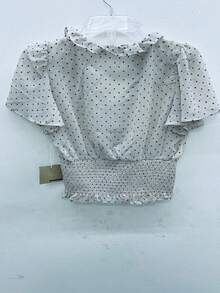 BLUSA CON OLANES - Beis - Ver 4